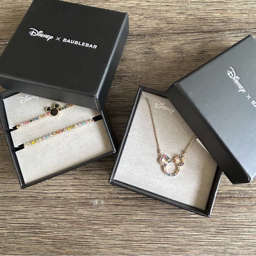 Disney x Baublebar Mickey Mouse Rainbow Jewelry Set